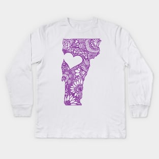 VT_purp Kids Long Sleeve T-Shirt